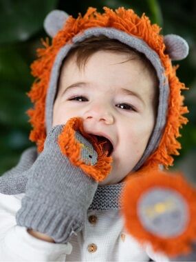 ZOOCCHINI - Baby Toddler Kids Boys - Knit Balaclava Hat - Fleece Lining